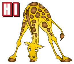 Hustle Giraffe sticker #15841691