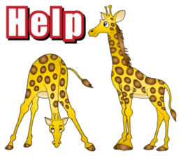 Hustle Giraffe sticker #15841699
