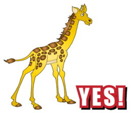 Hustle Giraffe sticker #15841700