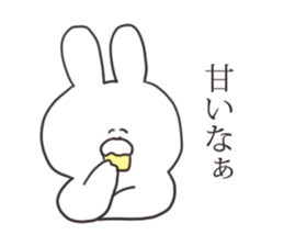 Sarcastic rabbit 5 sticker #15841755