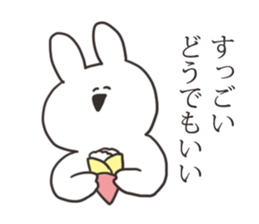 Sarcastic rabbit 5 sticker #15841773