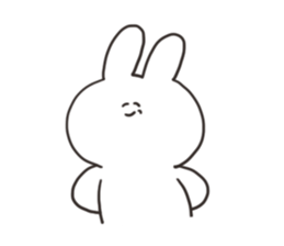 Sarcastic rabbit 5 sticker #15841781