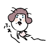 a woman with a blue eye shadow sticker #15842500