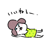 a woman with a blue eye shadow sticker #15842502