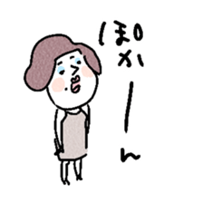 a woman with a blue eye shadow sticker #15842503