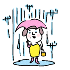 a woman with a blue eye shadow sticker #15842516