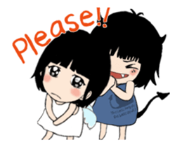 Little Angel and Devil animated sticker4 sticker #15842754