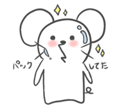 Absent-minded mouse2 sticker #15842780