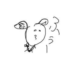 Make a doodle into background(Japanese) sticker #15843032