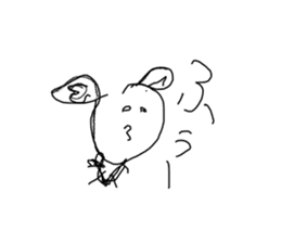 Make a doodle into background(Japanese) sticker #15843032