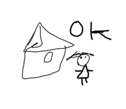 Make a doodle into background(Japanese) sticker #15843039