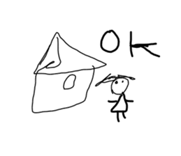 Make a doodle into background(Japanese) sticker #15843039