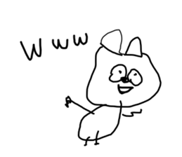 Make a doodle into background(Japanese) sticker #15843059