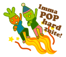 Popao et Popataro le duo Poppin ENGLISH sticker #15843202