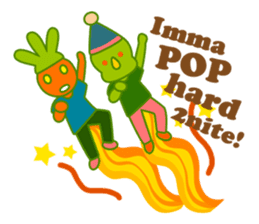 Popao et Popataro le duo Poppin ENGLISH sticker #15843202