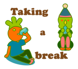 Popao et Popataro le duo Poppin ENGLISH sticker #15843219