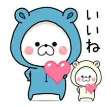 Dancing bear -KUMAPOKO- sticker #15843337