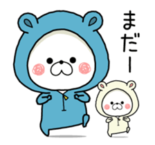 Dancing bear -KUMAPOKO- sticker #15843338