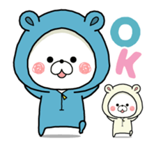 Dancing bear -KUMAPOKO- sticker #15843339