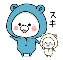 Dancing bear -KUMAPOKO- sticker #15843340
