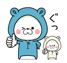 Dancing bear -KUMAPOKO- sticker #15843350
