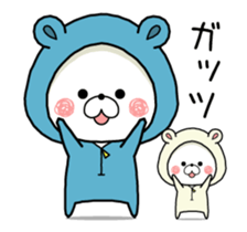 Dancing bear -KUMAPOKO- sticker #15843352