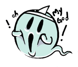 blue Little ghost sticker #15843395