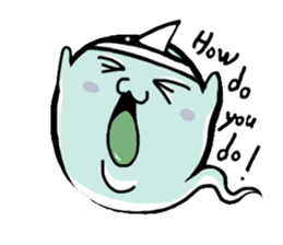 blue Little ghost sticker #15843397