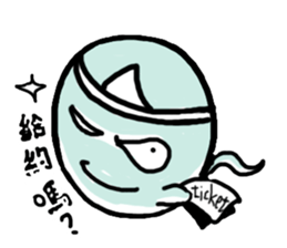 blue Little ghost sticker #15843410