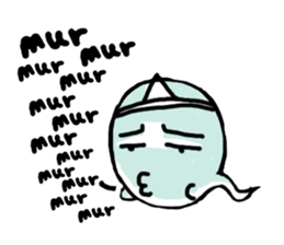 blue Little ghost sticker #15843417