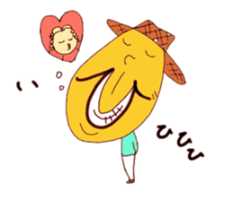 Hiragana image face sticker #15843421