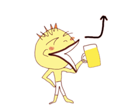 Hiragana image face sticker #15843429