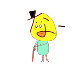 Hiragana image face sticker #15843435