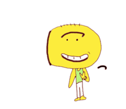 Hiragana image face sticker #15843437