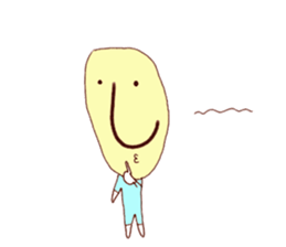 Hiragana image face sticker #15843447