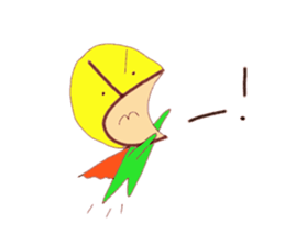 Hiragana image face sticker #15843453