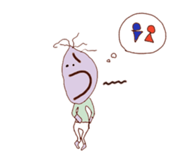 Hiragana image face sticker #15843455