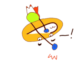 Hiragana image face sticker #15843456