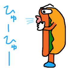 hot dog man sticker #15843692