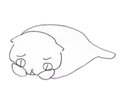 hen na cat sticker #15844030