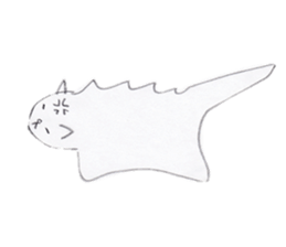 hen na cat sticker #15844031