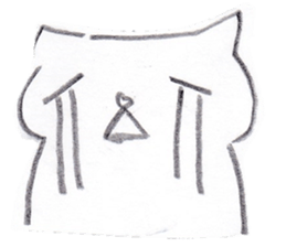 hen na cat sticker #15844033