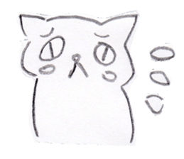 hen na cat sticker #15844035