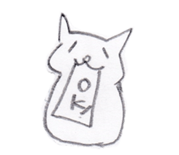 hen na cat sticker #15844039