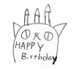 hen na cat sticker #15844051