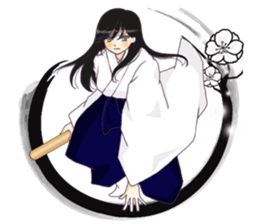 Rin of the person of calligraphy 4 sticker #15844160