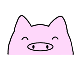 A chubby pig sticker #15844770