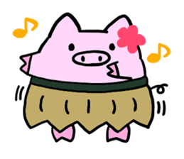 A chubby pig sticker #15844773
