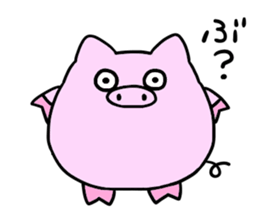 A chubby pig sticker #15844776