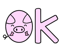 A chubby pig sticker #15844780